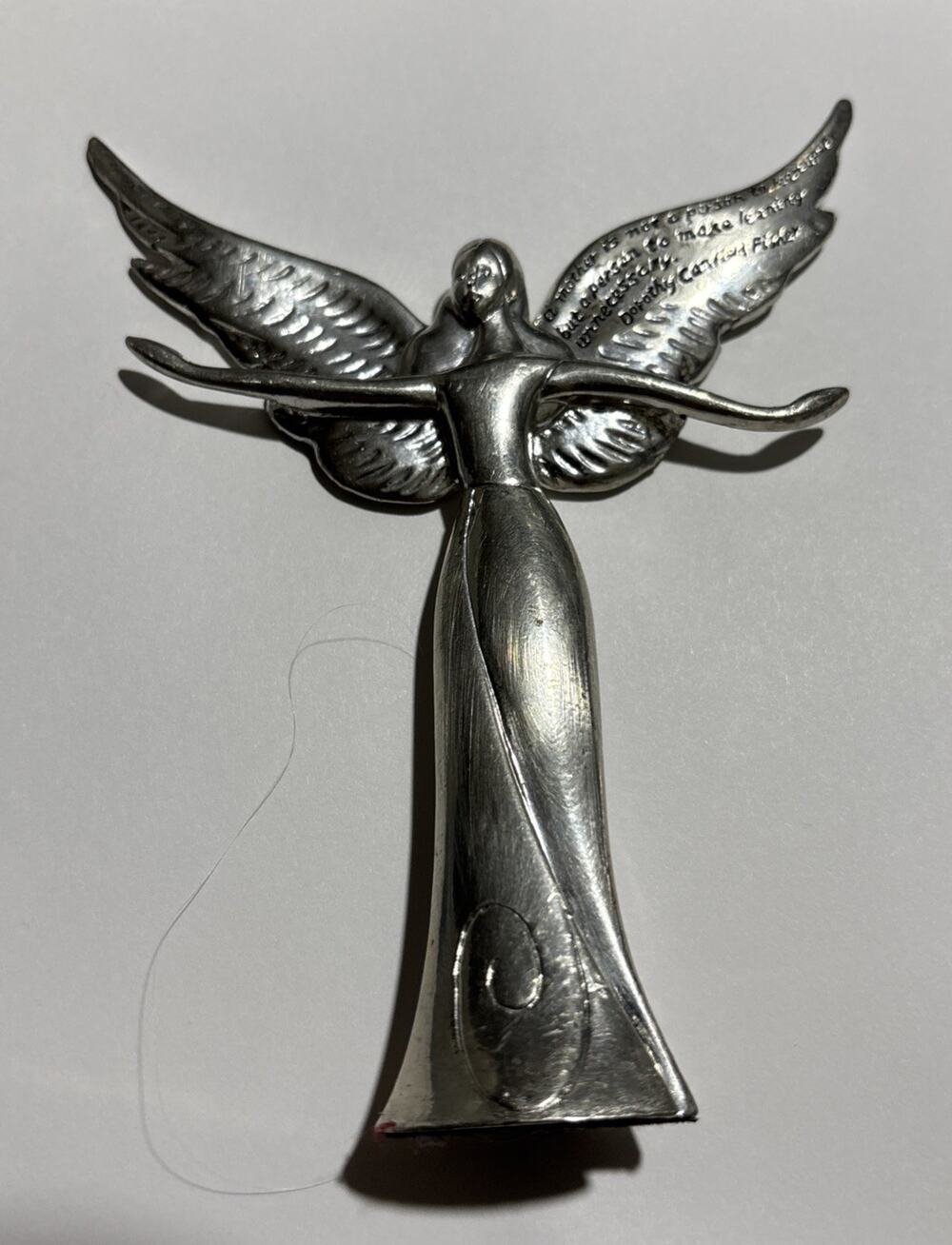 Vtg 60’s Dorothy Canfield Serenity Angel Midwest of Canon Falls 5” Quote